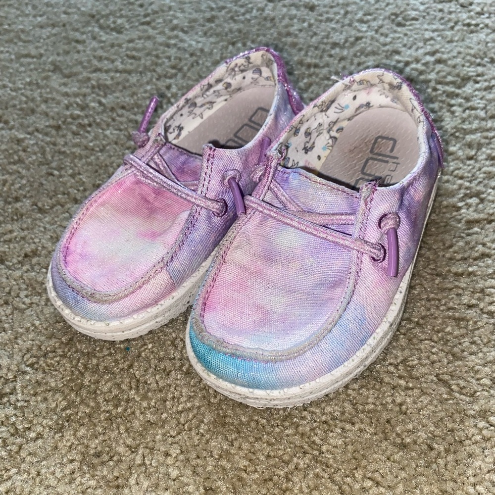 Hey Dude Kids Tie-Dye Moccasins size 9